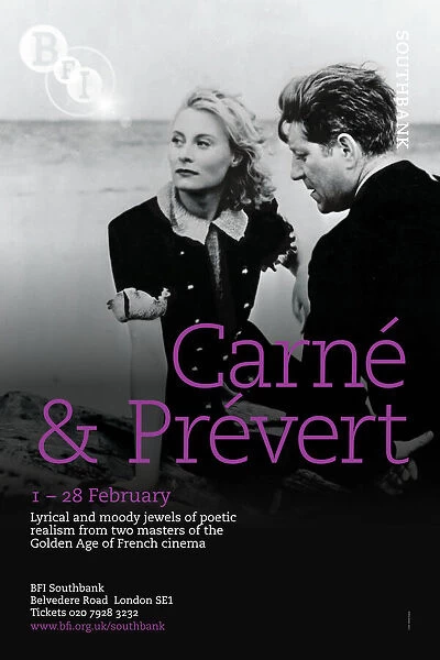 Poster for Carne & Prevert Season at BFI Southbank (1 - 28 February 2009)