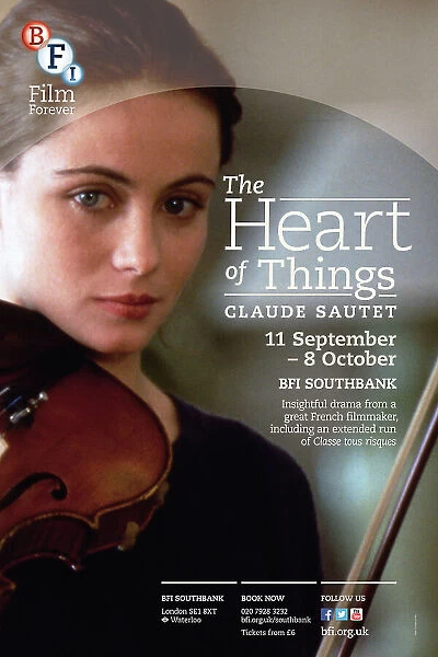 Poster for Claude Sautet Season (The Heart Of Things) at BFI Southbank (11 September - 8 October 2013)