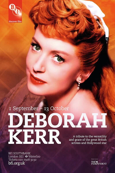 Poster for Deborah Kerr Season at BFI Southbank (1 September - 13 October 2010)