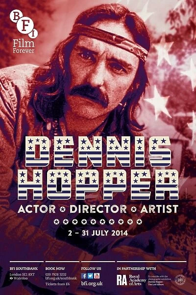Poster for Dennis Hopper Season at BFI Southbank (2 - 31 July 2014)