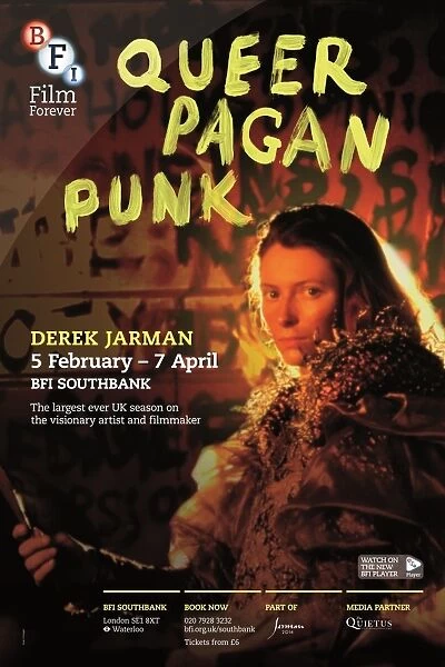 Poster for Derek Jarman Season at BFI Southbank (5 February - 7 April 2014)