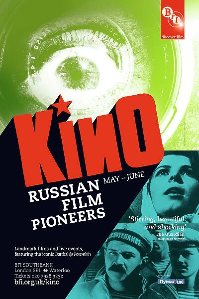 Poster for KINO (Russian Film Pioneers) Season at BFI Southbank (May-Jun 2011)