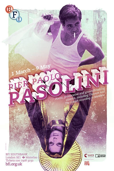 Poster for Pier Paolo Pasolini Season at BFI Southbank (1 March - 9 May 2013)