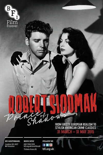 Poster for Robert Siodmak (Prince Of Shadows) Season at BFI Southbank (31 March - 31 May 2015)