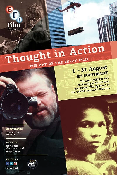 Poster for Thought in Action The Art Of The Essay Film Season at BFI Southbank (1 - 31 August 2013)