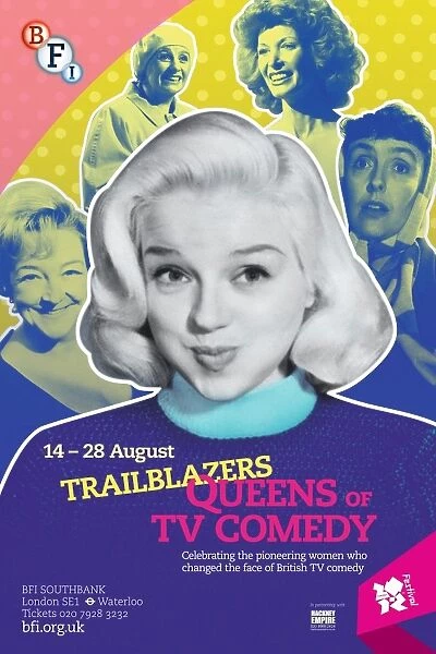 Poster for Trailblazers Queens Of Comedy Season at BFI Southbank (14-28 August)