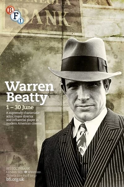 Poster for Warren Beatty Season at BFI Southbank (1 - 30 June 2012)