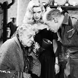 Olive Sloane, Diana Dors, and Alan Sedgwick in Maurice Elveys My Wifes Lodger (1952)