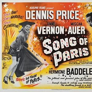 Poster for John Guillermins Song of Paris (1952)