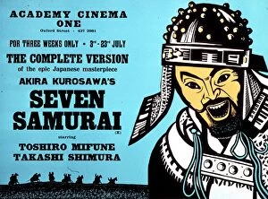 Blue Collection: Academy Poster for Akira Kurosawas Seven Samurai (1954)