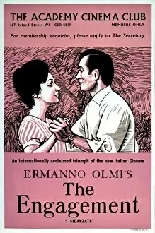Pink Collection: Academy Poster for Ermanno Olmis The Engagement (1963)