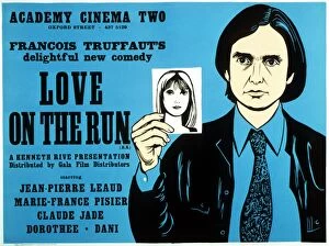 Blue Collection: Academy Poster for Francios Truffauts Love On The Run (1978)