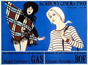 Blue Collection: Academy Poster for Gas (Roger Corman, 1970) and Bof (Claude Faraldo, 1971) Double Bill