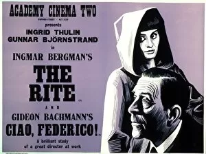 Purple Collection: Academy Poster for Ingmar Bergmans The Rite (1969)