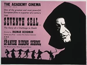 Purple Collection: Academy Poster for Ingmar Bergmans The Seventh Seal (1957)