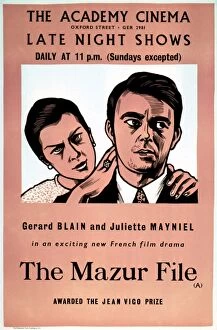 Images Dated 24th November 2010: Academy Poster for Jean-Paul Sassys The Mazur File (1961)