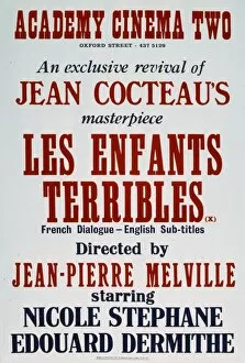 Images Dated 26th September 2008: Academy Poster for Jean-Pierre Melvilles Les Enfants Terribles (1949)