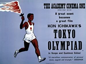 Blue Collection: Academy Poster for Kon Ichikawas Tokyo Olympiad (1965)