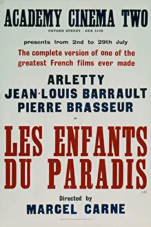 Images Dated 26th September 2008: Academy Poster for Marcel Carnes Les Enfants du Paradis (1945)