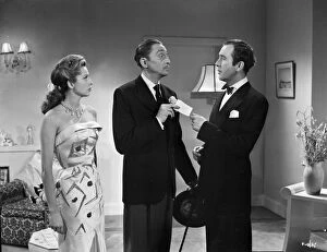 British "Quota" Movies Collection: Anne Vernon, Mischa Auer and Dennis Price in John Guillermins Song of Paris (1952)