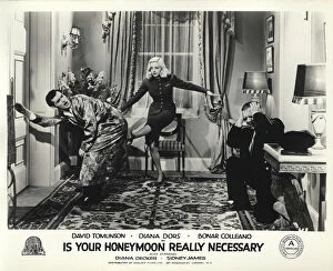 British "Quota" Movies Collection: Bonar Colleano and Diana Dors in Maurice Elveys Is Your Honeymoon Really Necessary