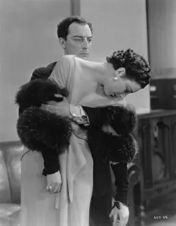 Classic Portraits Collection: Buster Keaton and Phyllis Barry in Edward Sedgwicks What! No Beer? (1933)