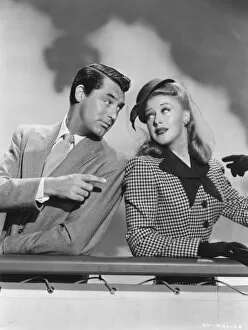 Images Dated 4th January 2013: Cary Grant and Ginger Rogers in Leo McCareys Once Upon A Honeymoon (1942)