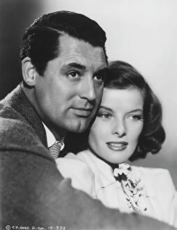 Classic Portraits Collection: Cary Grant and Katharine Hepburn in George Cukors Holiday (1938)