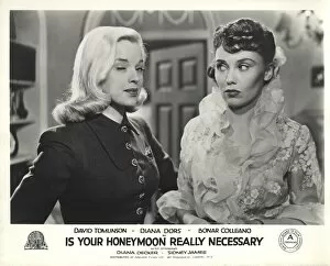 Images Dated 20th June 2009: Diana Dors and Diana Decker in Maurice Elveys Is Your Honeymoon Really Necessary (1953)