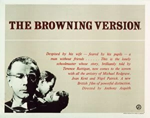 Images Dated 12th September 2010: Film Poster for Anthony Asquiths The Browning Version (1951)