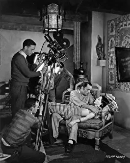 Images Dated 21st May 2010: Henry Sharpe, Tod Browning, Lon Chaney and Lupe Velez on the set of Tod Brownings Where East is