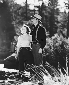 Images Dated 30th November 2011: John Wayne and Betty Field in Henry Hathaways Shepherd Of The Hills (1941)
