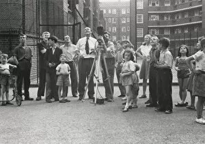 Kids Collection: Karel Reisz and Walter Lassally filming We Are The Lambeth Boys (1959)