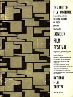 London Film Festival Posters Collection: London Film Festival Poster - 1960
