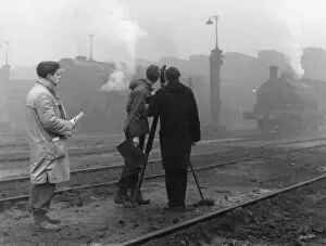 Images Dated 17th May 2009: Michael Grigsby filming Enginemen (1959)