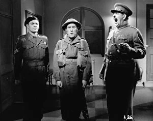 British "Quota" Movies Collection: Michael Kelly, Tommy Trinder, and RSM Brittain in Maurice Elveys You Lucky People! (1955)