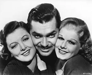 Classic Portraits Collection: Myrna Loy, Clark Gable, and Jean Harlow in Clarence Browns Wife vs Secretary (1936)