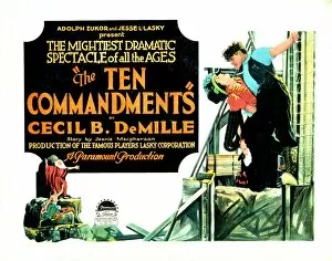 Images Dated 5th November 2010: Poster for Cecil B DeMilles The Ten Commandments (1923)