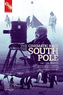 BFI Southbank Posters Collection: Poster for The Cinematic Race for the South Pole Season at BFI Southbank (14-24 March 2012)