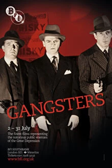Images Dated 23rd October 2009: Poster for Gangsters Season at BFI Southbank (2 - 31 July 2009)