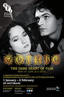 BFI Southbank Posters Collection: Poster for Gothic The Dark Heart Of Film Poster at BFI Southbank (1 January - 6 February 2014)