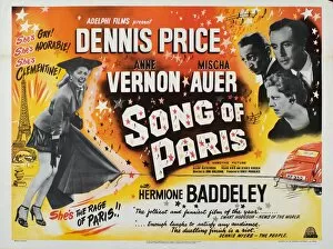 British "Quota" Movies Collection: Poster for John Guillermins Song of Paris (1952)