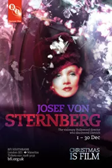 Marlene Dietrich Collection: Poster for Josef Von Sternberg season at BFI Southbank (1 - 30 December 2009)