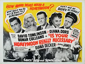 Images Dated 19th March 2010: Poster for Maurice Elveys Is Your Honeymoon Really Necessary (1953)