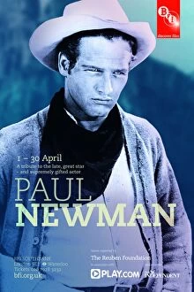Blue Collection: Poster for Paul Newman Season at BFI Southbank (1 - 30 April 2010)