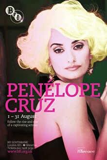Pink Collection: Poster for Penelope Cruz Season at BFI Southbank (1 - 31 August 2009)