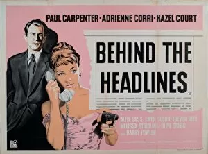 Pink Collection: Poster for Richard Rossons Behind The Headlines (1937)