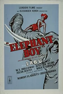 Images Dated 24th November 2010: Poster for Robert Flahertys Elephant Boy (1937)