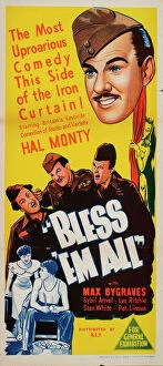 British "Quota" Movies Collection: Poster for Robert Jordan Hills Bless Em All (1948)