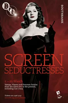 Images Dated 23rd October 2009: Poster for Screen Seductresses Season at BFI Southbank (1 - 25 March 2009)